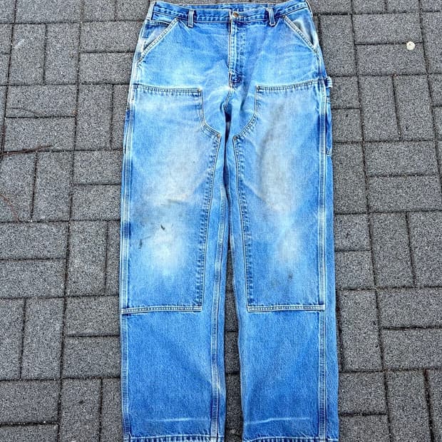 [38] 칼하트 b73 데님 더블니 팬츠