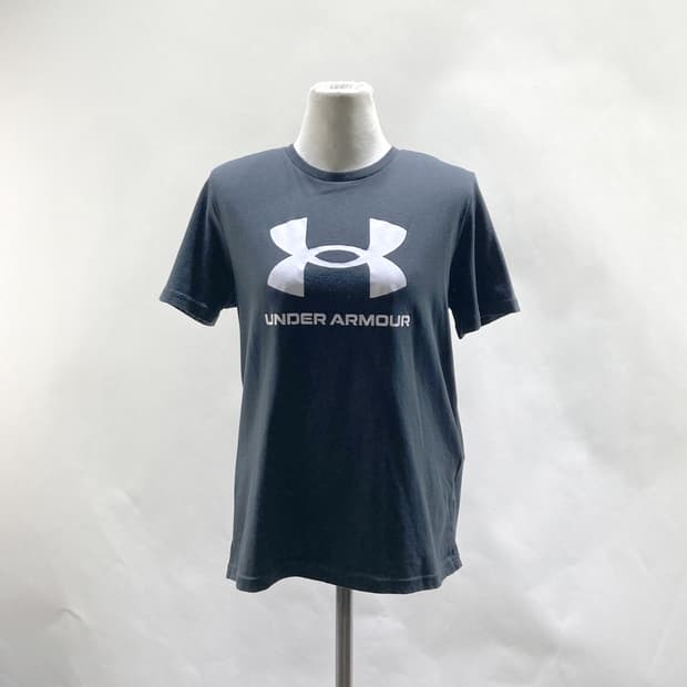 언더아머 여성반팔티셔츠 면 블랙 S 