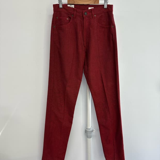 니들스 레드 데님팬츠