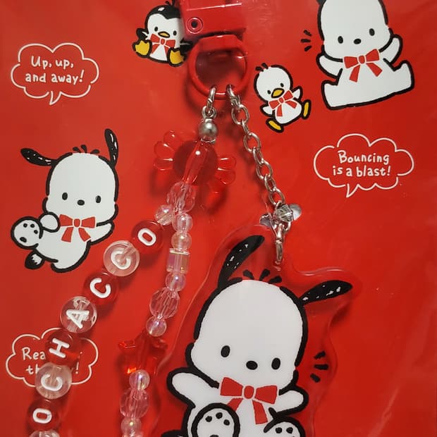 산리오 포차코 키홀더 새상품