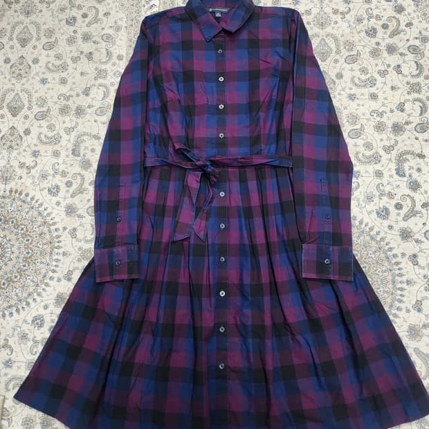 BROOKS BROTHERS 타탄체크 셔츠 원피스 2 (55까지)