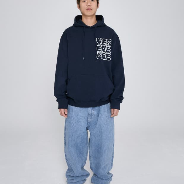 <새상품>예스아이씨 후드 네이비
