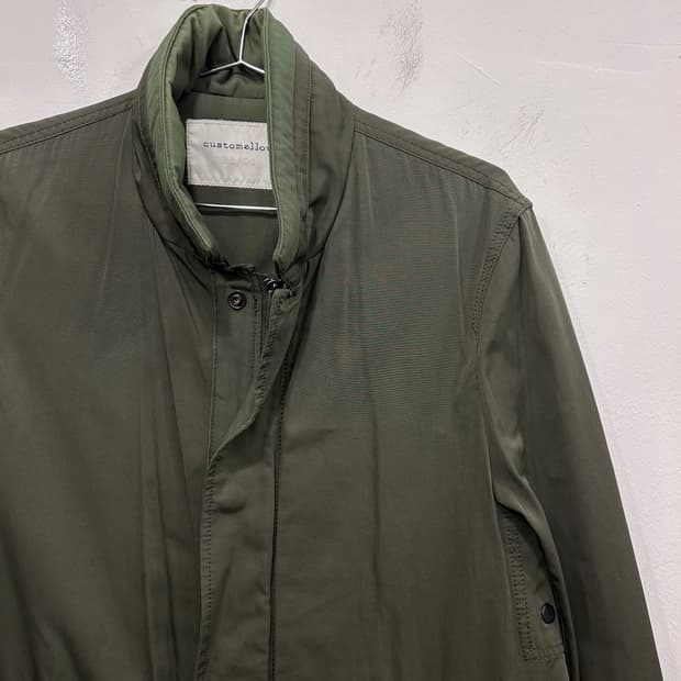 커스텀멜로우 나일론 하이넥 집업 정글코트