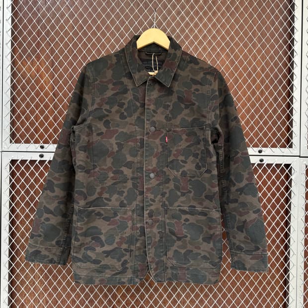 리바이스 카모 커버울 워크 자켓 S