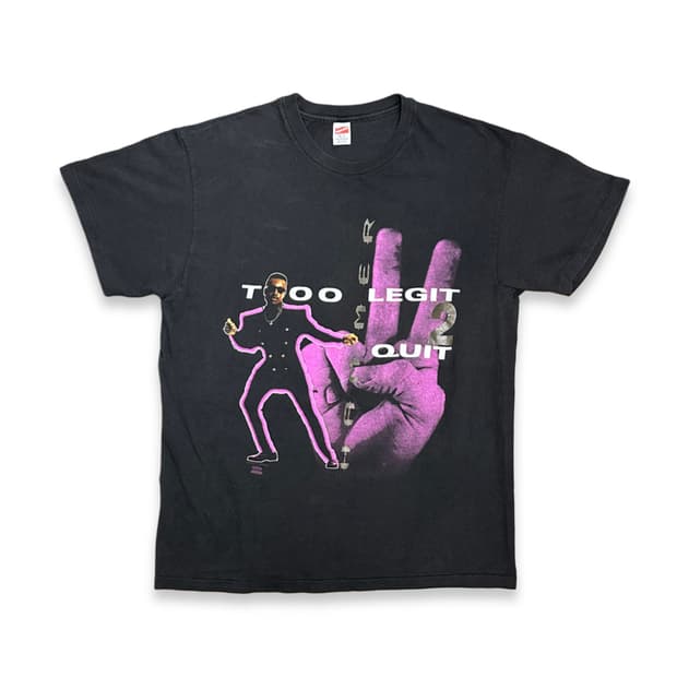 92' McHammer  'Too legit to Quit' 티셔츠 XL