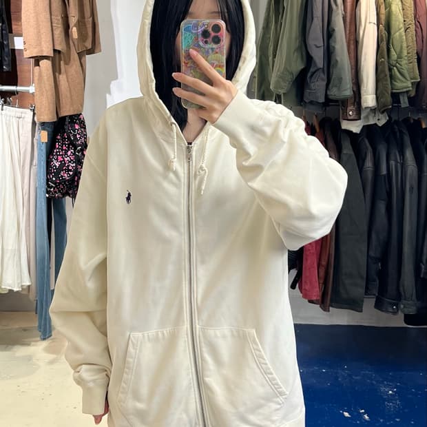 POLO 폴로 랄프로렌 크림 후드집업