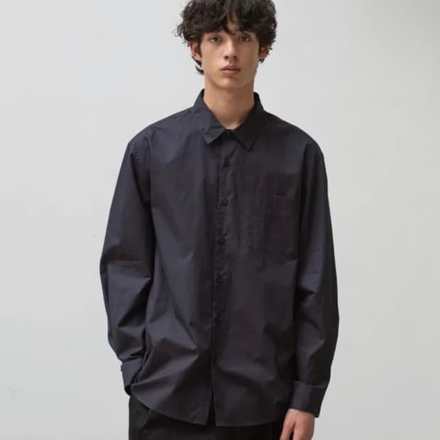 어나더오피스 down town shirts ink navy