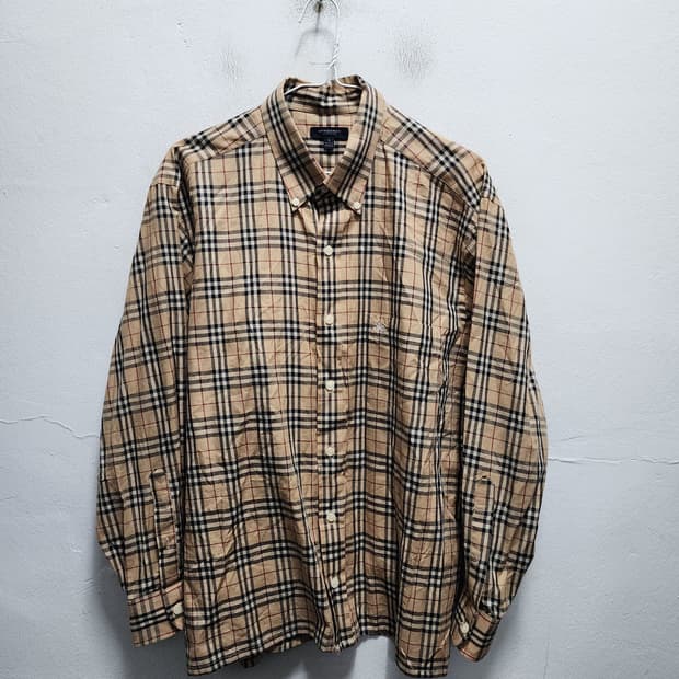 버버리 노바체크 긴팔셔츠