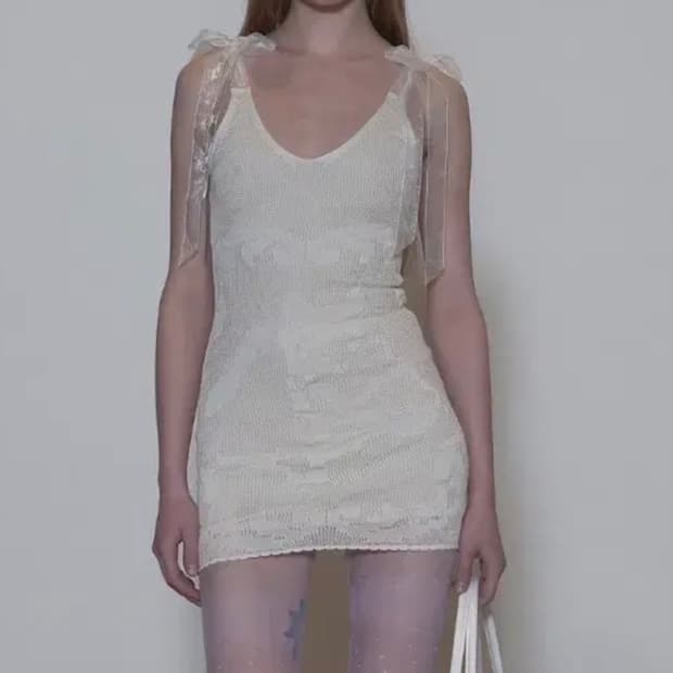 (새상품) 스컬프터 실루엣 미니원피스 xxs