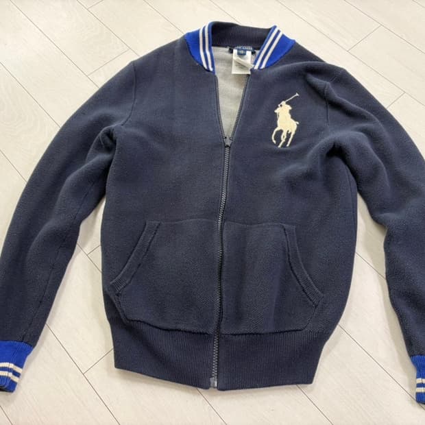 정품 폴로랄프로렌 빅포니 니트 가디건 L(14-16)