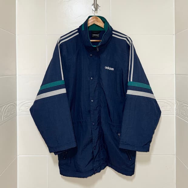 80s 아디다스 올드 삼선 자켓 (L)  