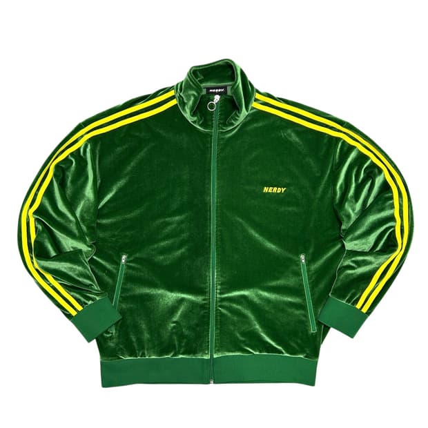 널디 그린 벨벳 트랙탑 져지(L)