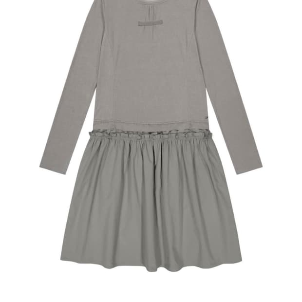 코이세이오  SHIRRING ONE PIECE LIGHT KHAK 