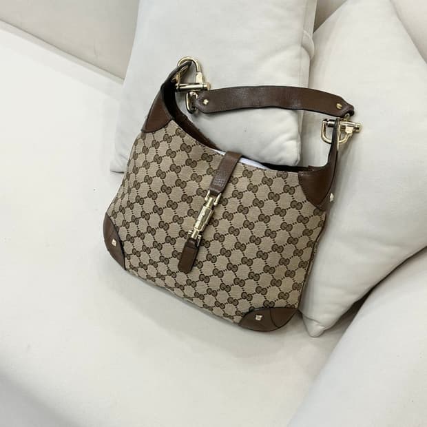 구찌 자카드 호보 숄더백 (정품)