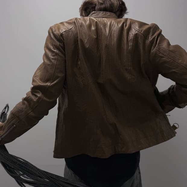 VTG PIG SKIN LEATHER JACKET