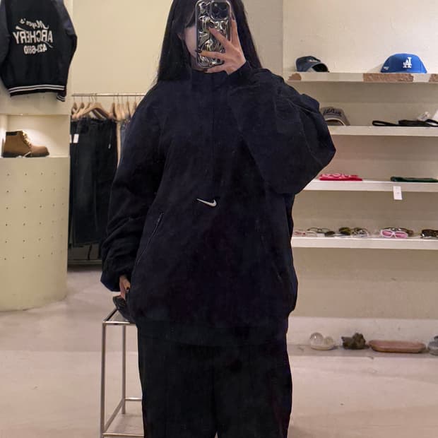 나이키 올드스쿨 아노락 바람막이 네이비 U1247