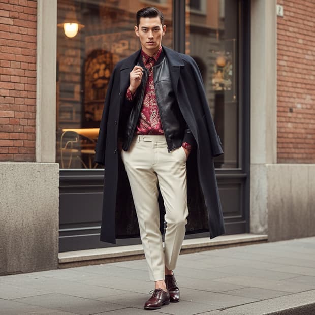 London Fog 90's 런던포그 순모 체크 나그랑코트