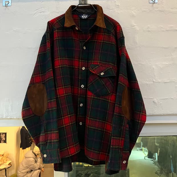 Woolrich MADE IN USA 플란넬 스웨이드 셔츠