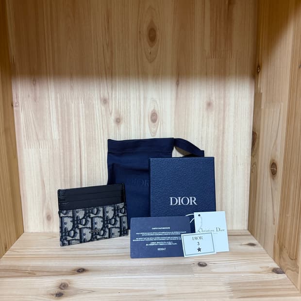 디올 오블리크 카드지갑