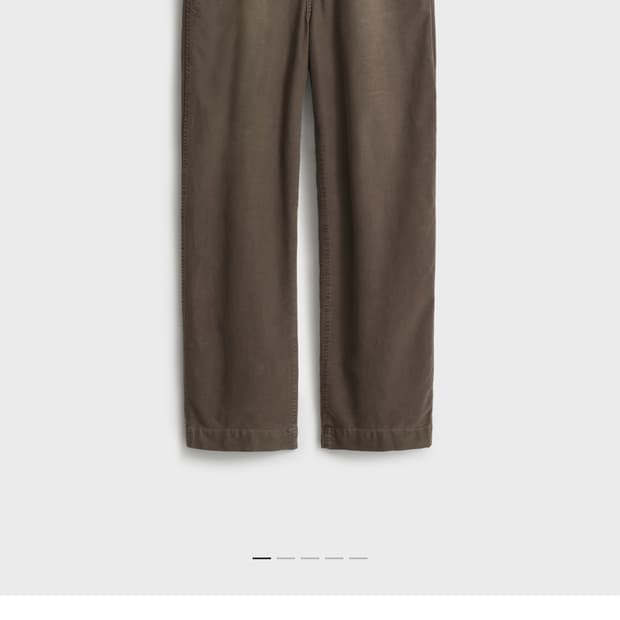 포터리 루즈드 몰스킨 팬츠