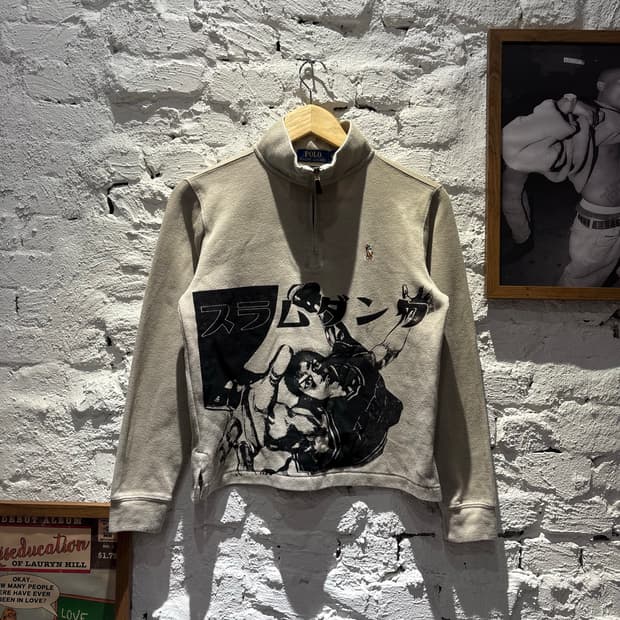 폴로 슬램덩크 커스텀 반집업 니트