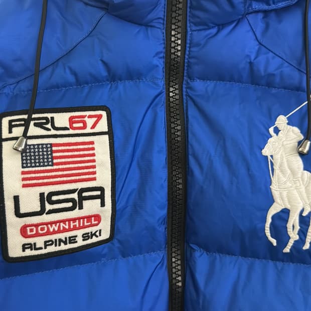 폴로 랄프로렌 FRL67 빅포니 다운 베스트 USA 스키컬렉션 S급