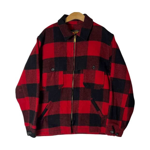 [Woolrich] 80~90's 울리치 버팔로체크 울 자켓