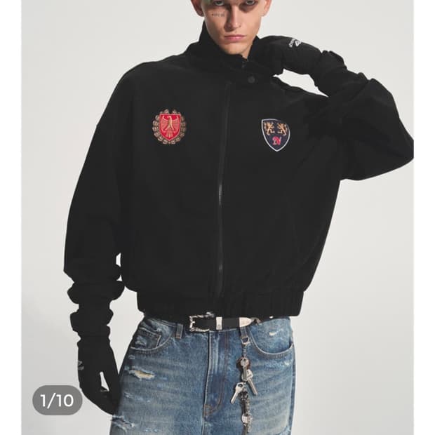 Bastard MEDAL COLLEGIATE ZIP HOODIE S