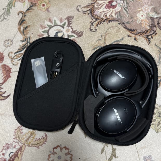 Bose QC45 헤드셋 블랙