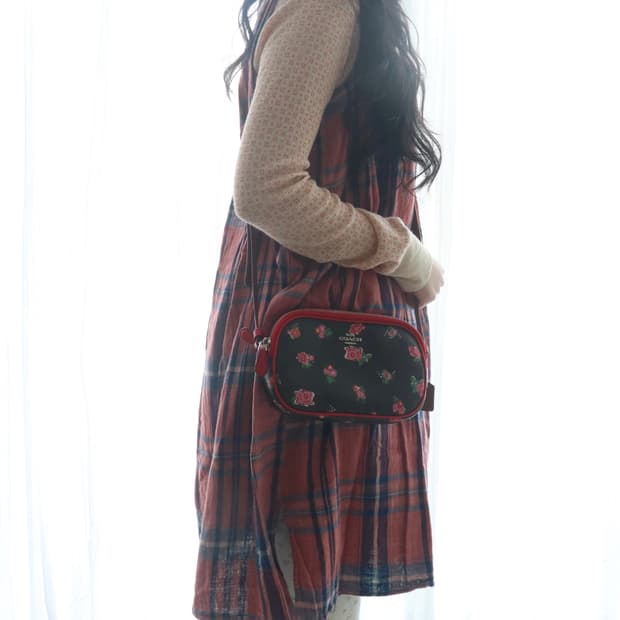[Coach] Floral Pattern Cross Bag