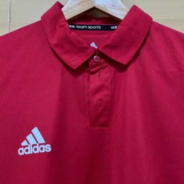 아디다스 남성 climalite 레드반팔PK티셔츠