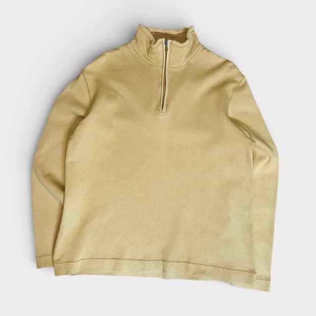 00‘s Hugo Boss Half-Zip Cotton Pullover