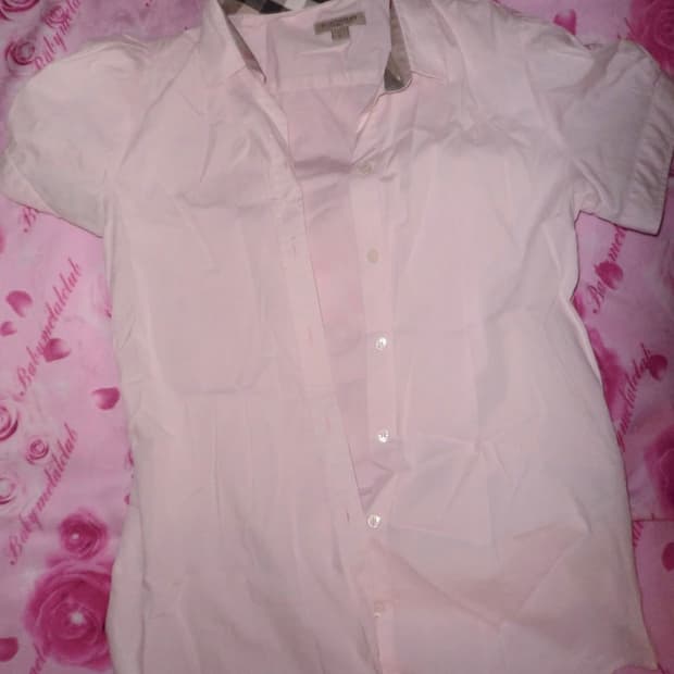 빈티지) 버버리 파리 셔츠 핑크
