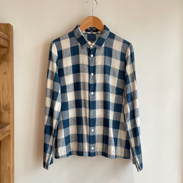 45R 체크 패턴 셔츠