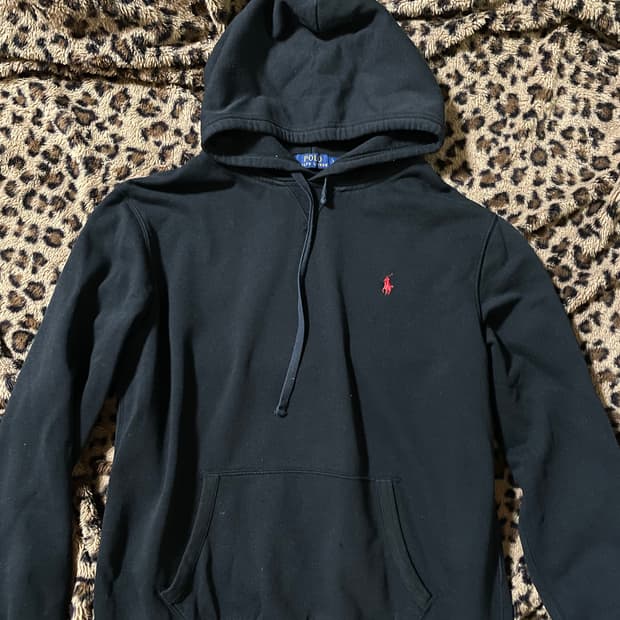 폴로 검정 후드
