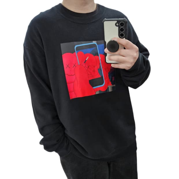 XL 유니클로 카우스 앤디워홀 맨투맨 스웻셔츠