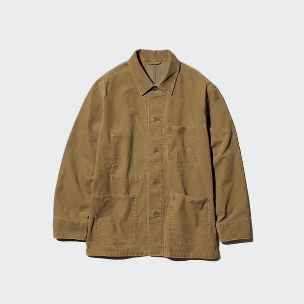 Uniqlo 유니클로 코듀로이 자켓 브라운 s