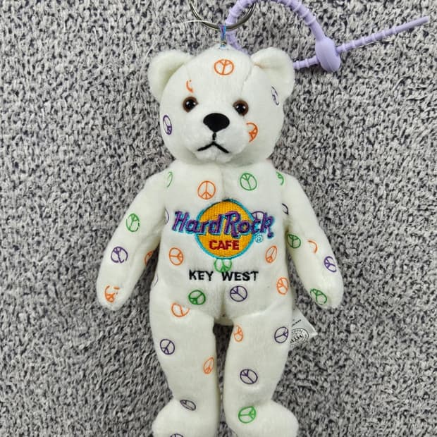 하드락카페 키 웨스트 테디베어 커스텀 키링 (23CM) / 11229