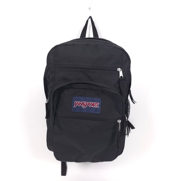 JANSPORT 블랙 데일리 멀티포켓 백팩