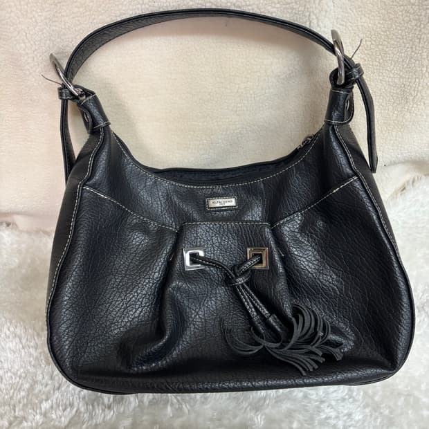 ALPACHINO(알파치노)빈티지 블랙 가죽 숄더백