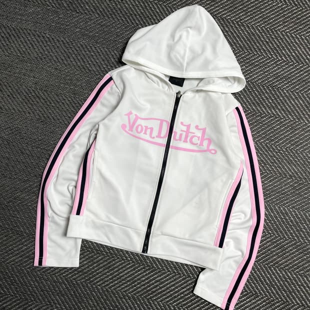 Von dutch 본더치 y2k 올드스쿨 트랙 후드집업 y 5070