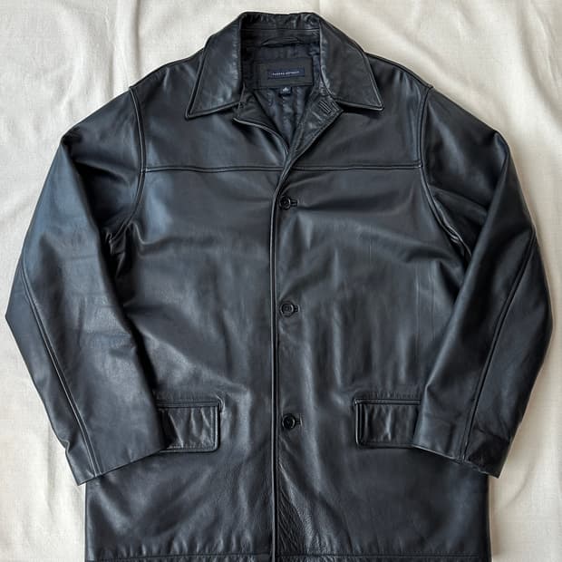 바나나 리퍼블릭 리얼 레더 카코트 M