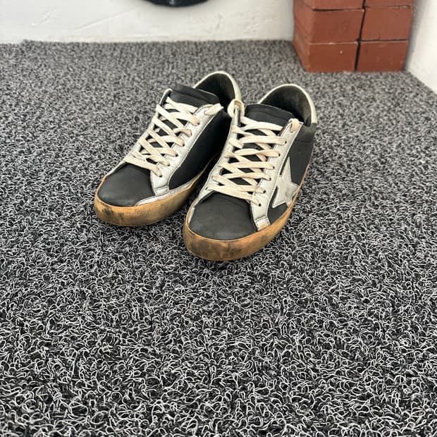 골든구스 슈퍼스타 블랙 실버 스니커즈 250