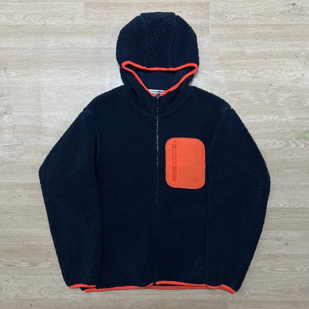 유니클로 X JW앤더슨 콜라보 보아 후리스 후드자켓 [네이비] L/100
