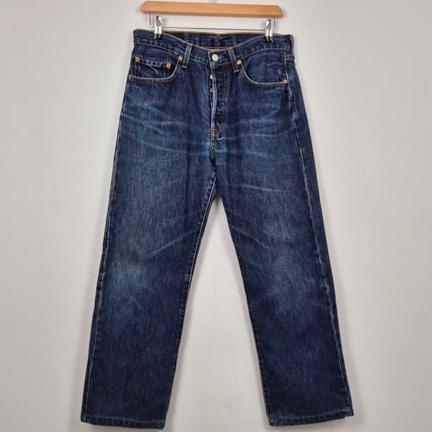 Levis 501 스트레이트핏 데님 팬츠 W32 L86