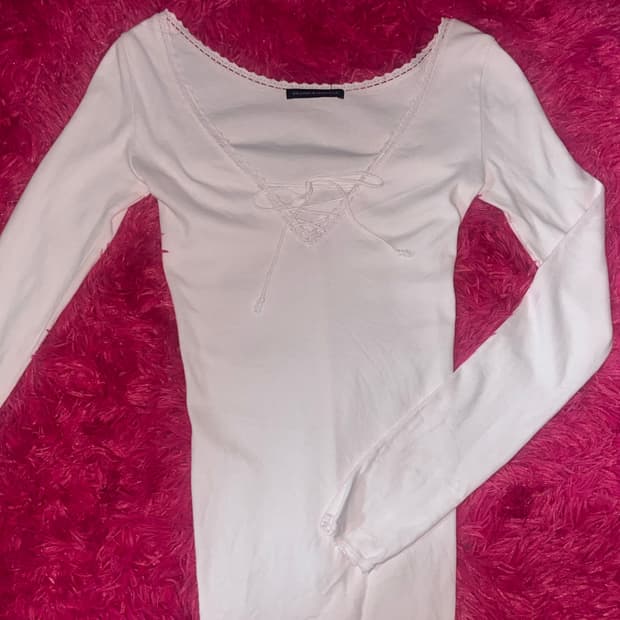 브랜디멜빌 리본 롱슬리브 핑크