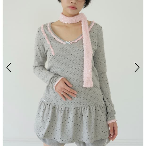 Shakiri starry lace shirring dress