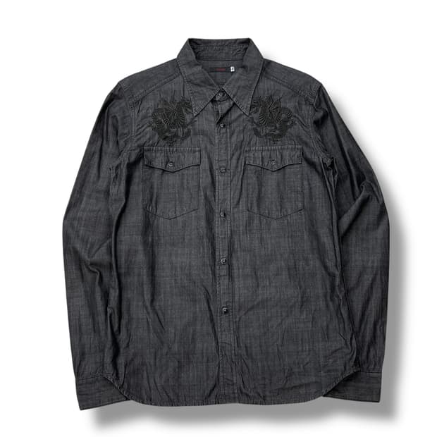 풀카운트 자수 워크셔츠 r2097