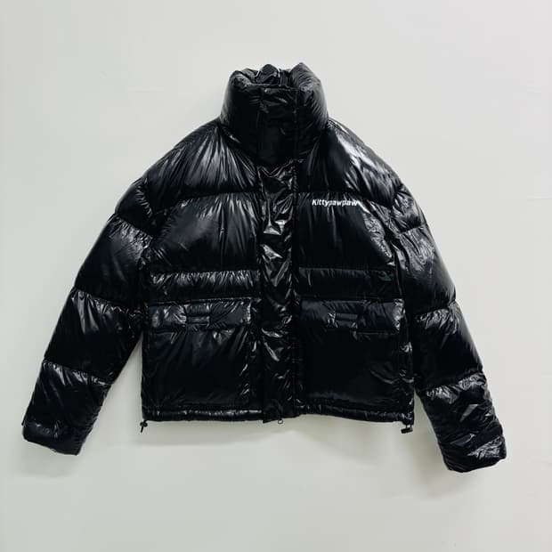 (새상품) 르아워 Leawi 고양이 덕 다운 패딩 점퍼 블랙