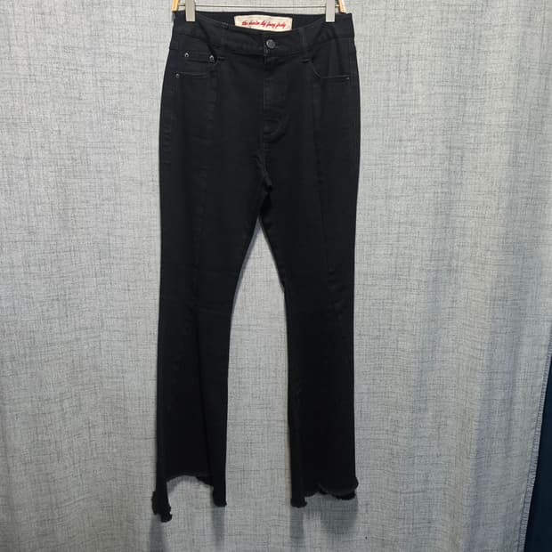 쥬시쥬디 여성 블랙 데님 부츠컷 청바지 